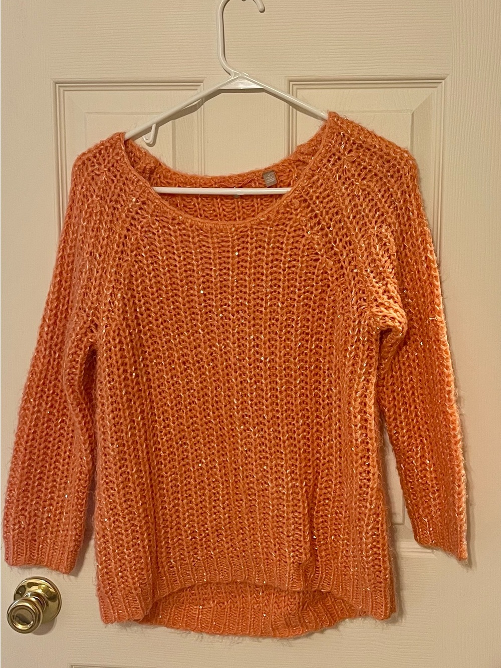 Knitted & Knotted Lightweight Open-Knit Scoop Neck Sweater